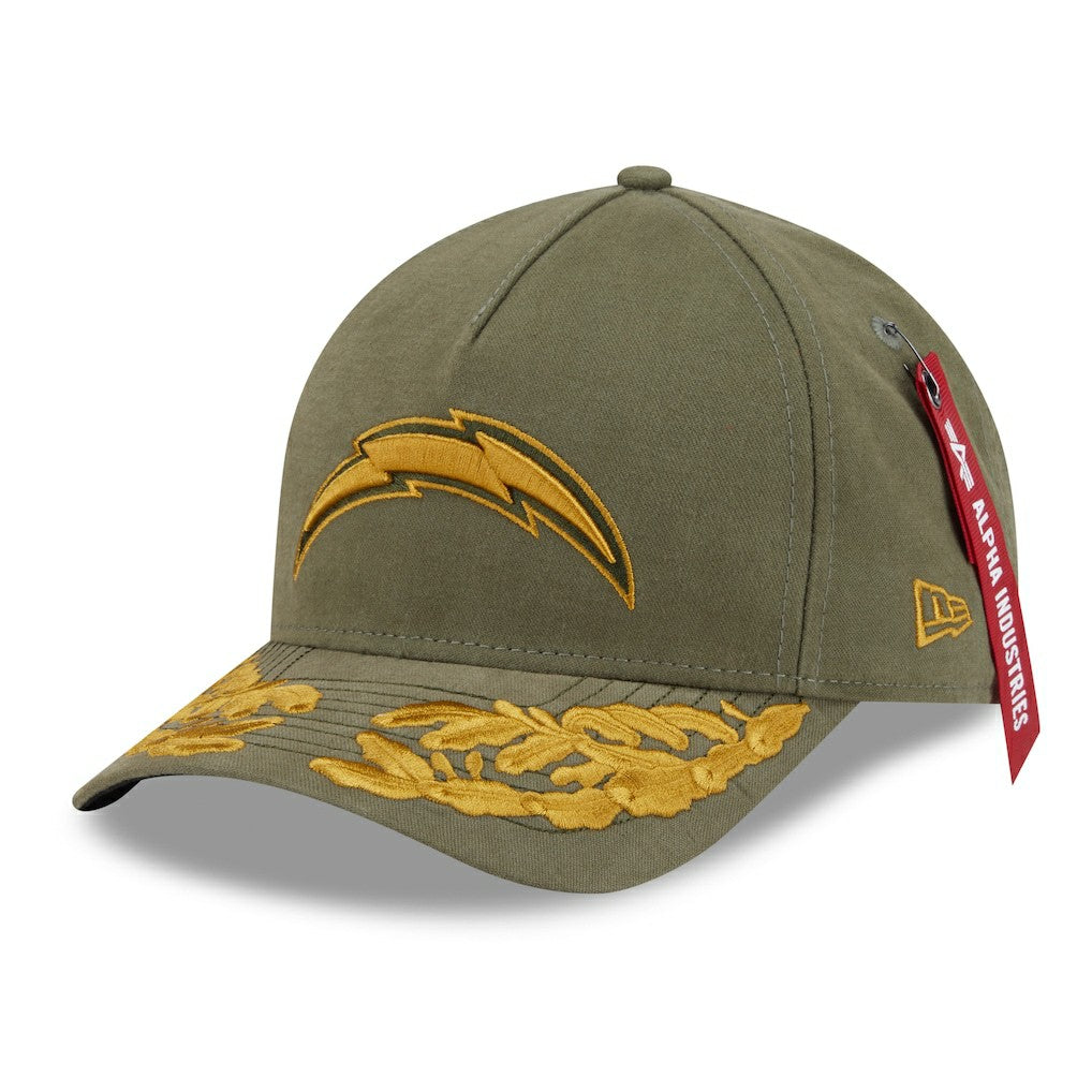 x Alpha Industries A-Frame 9FORTY Adjustable Hat - Los Angeles Chargers