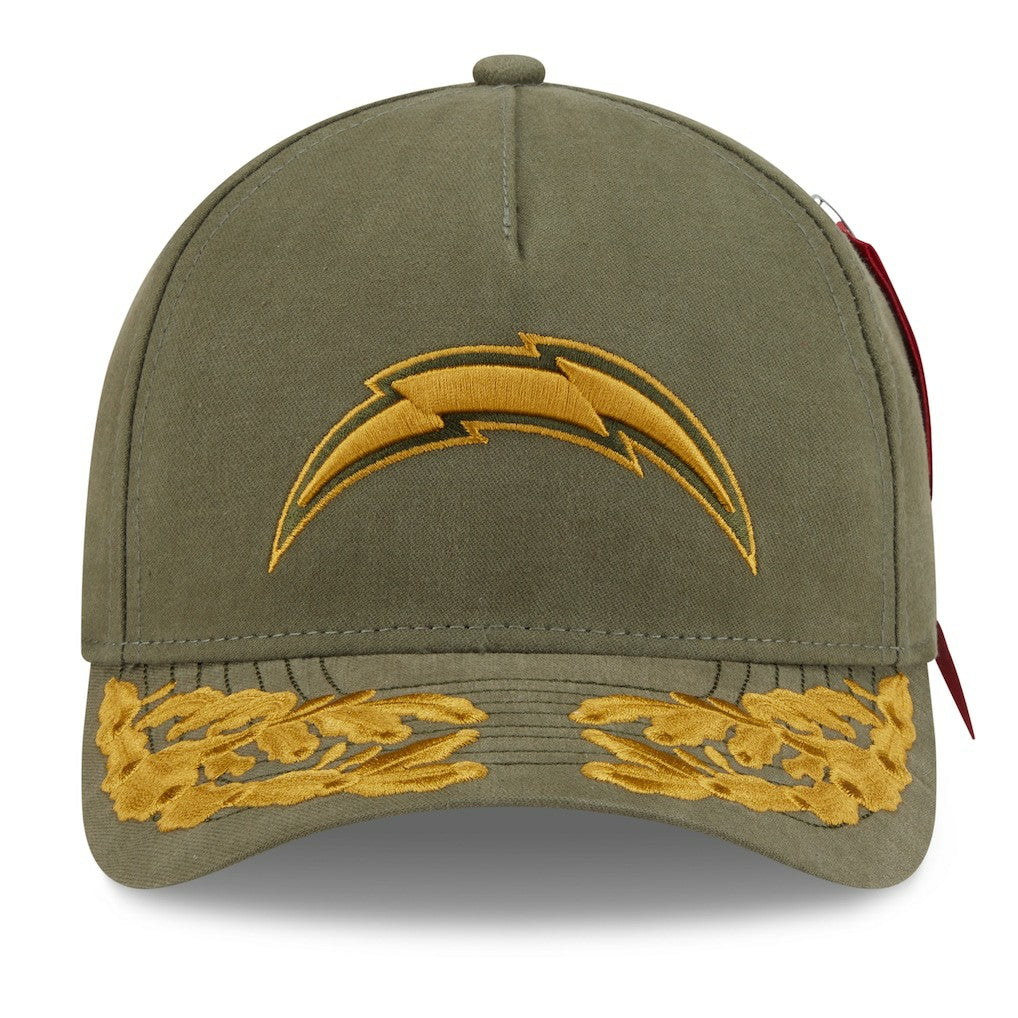 x Alpha Industries A-Frame 9FORTY Adjustable Hat - Los Angeles Chargers