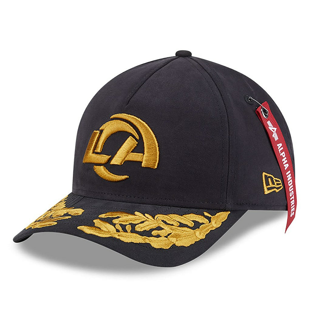 x Alpha Industries A-Frame 9FORTY Adjustable Hat - Los Angeles Rams