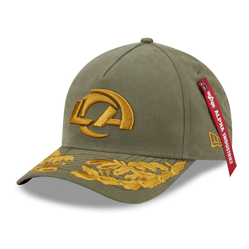 x Alpha Industries A-Frame 9FORTY Adjustable Hat - Los Angeles Rams