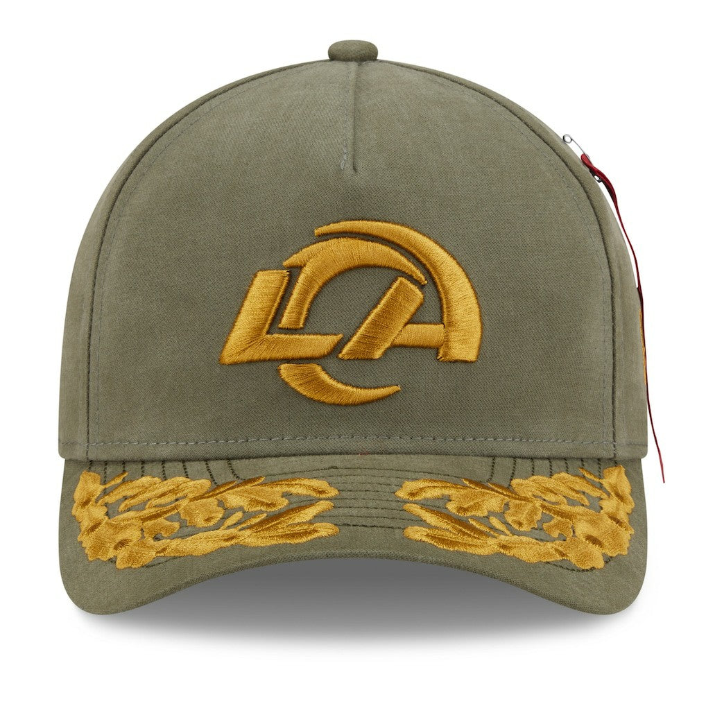 x Alpha Industries A-Frame 9FORTY Adjustable Hat - Los Angeles Rams