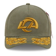 x Alpha Industries A-Frame 9FORTY Adjustable Hat - Los Angeles Rams
