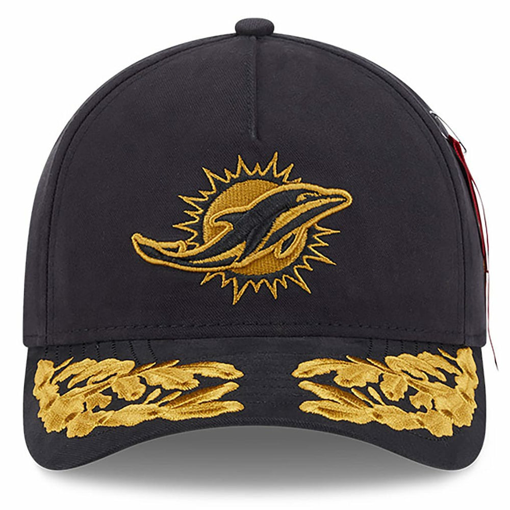 x Alpha Industries A-Frame 9FORTY Adjustable Hat - Miami Dolphins