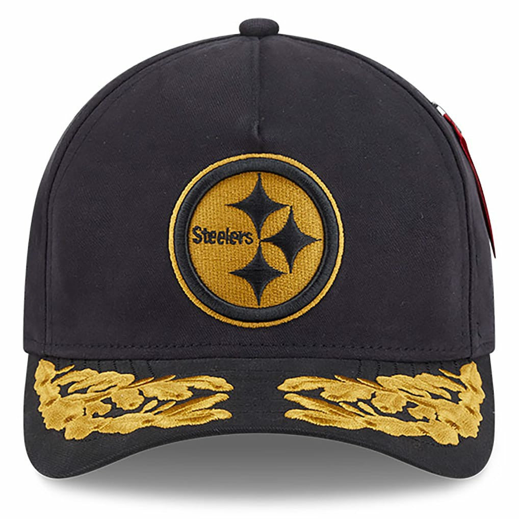 x Alpha Industries A-Frame 9FORTY Adjustable Hat - Pittsburgh Steelers