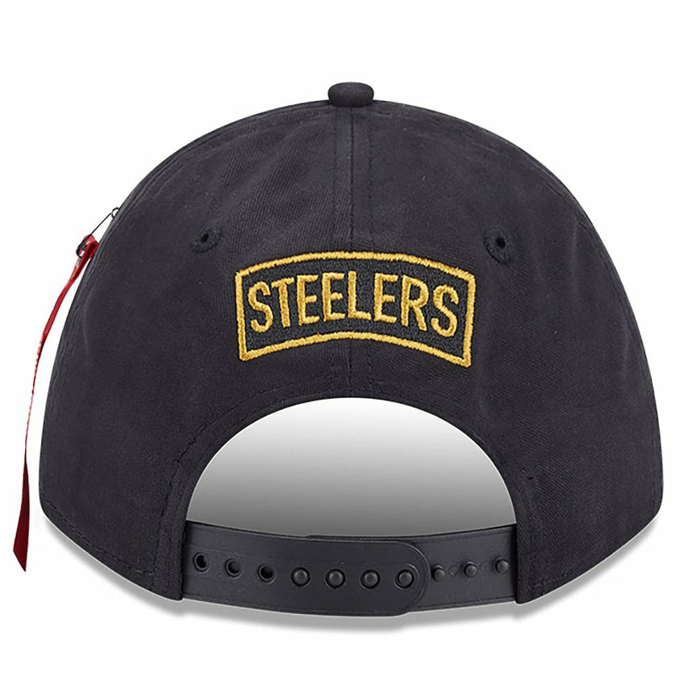 x Alpha Industries A-Frame 9FORTY Adjustable Hat - Pittsburgh Steelers