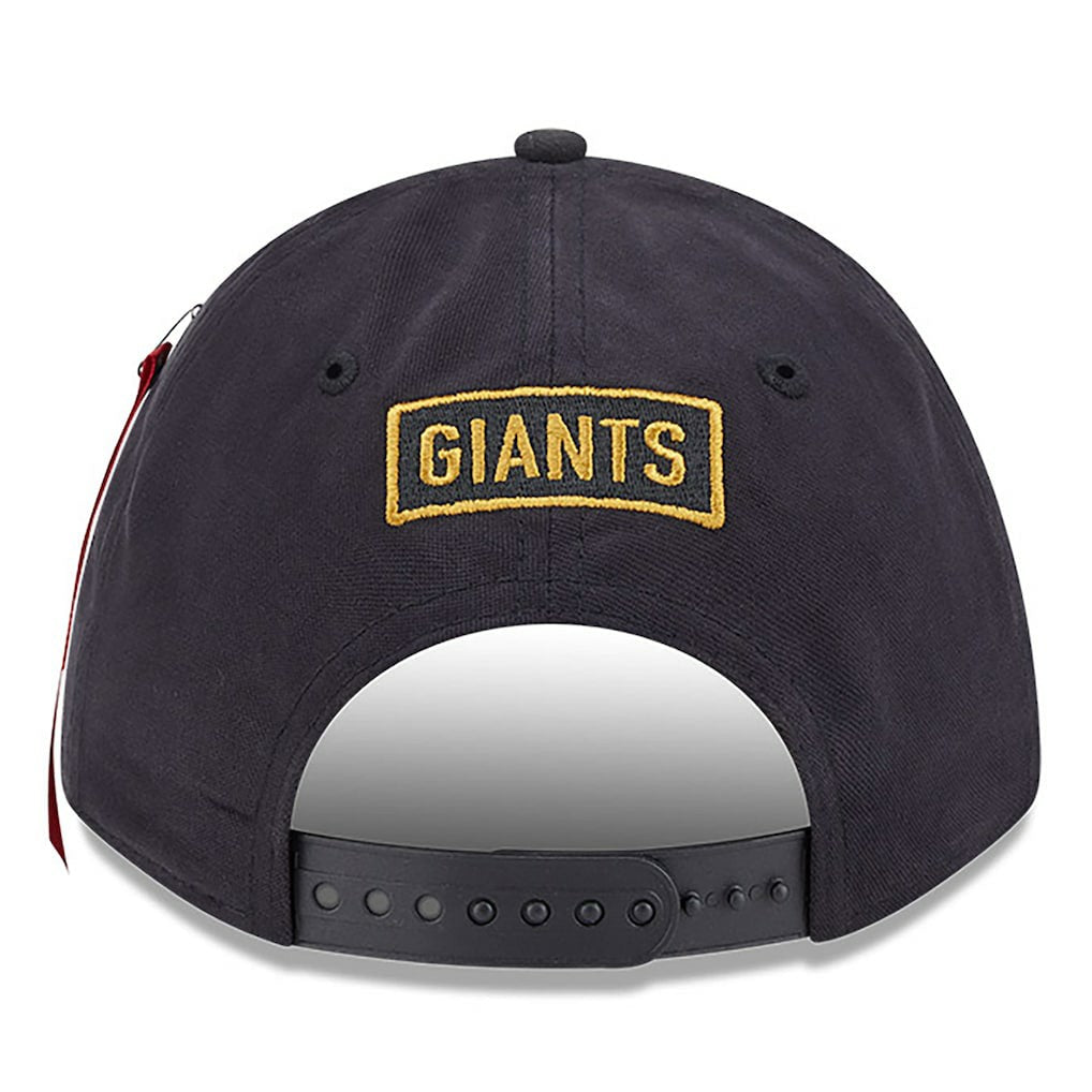 x Alpha Industries A-Frame 9FORTY Adjustable Hat - New York Giants