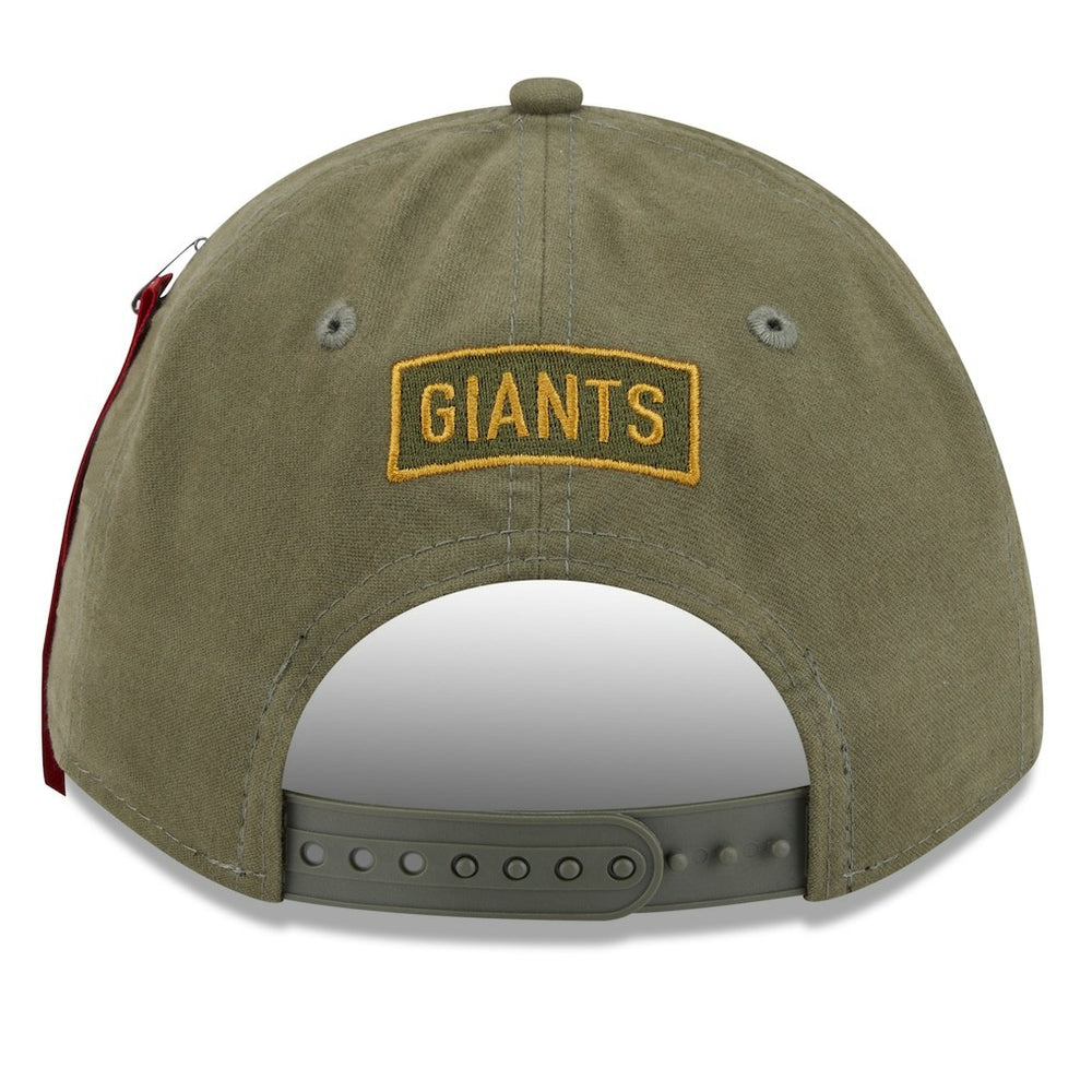 x Alpha Industries A-Frame 9FORTY Adjustable Hat - New York Giants