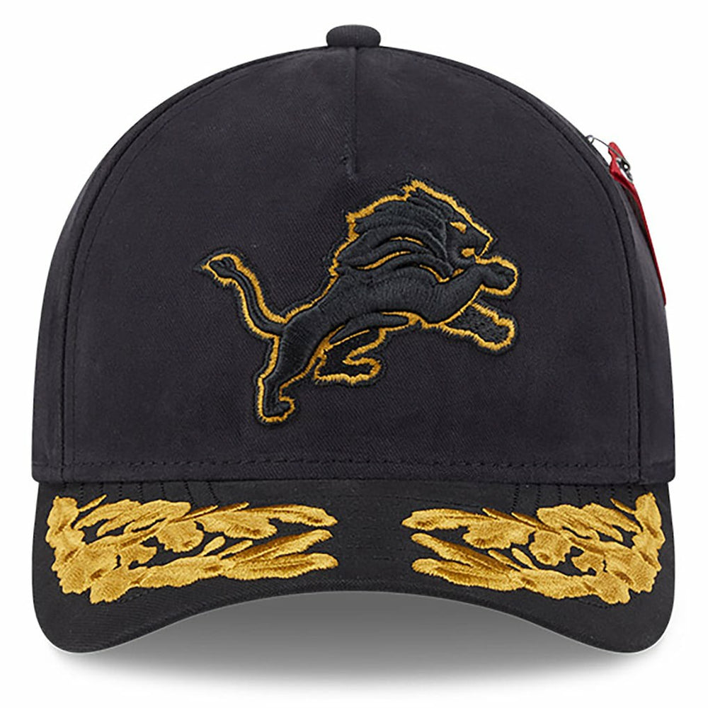 x Alpha Industries A-Frame 9FORTY Adjustable Hat - Detroit Lions