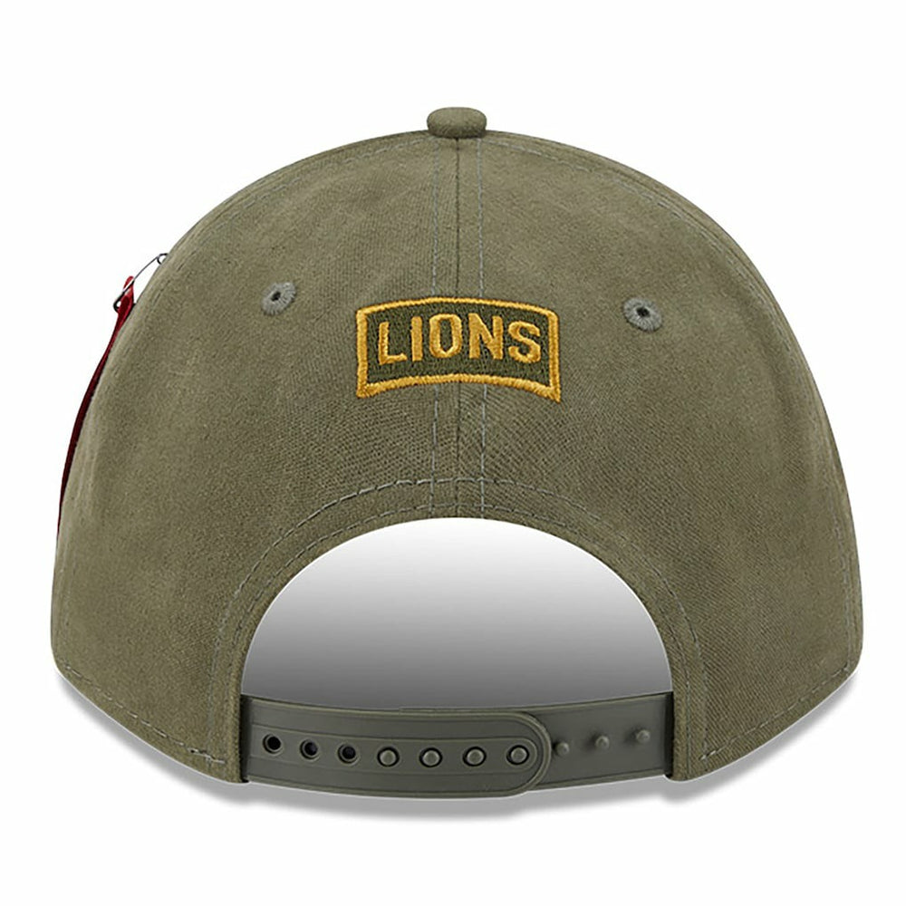 x Alpha Industries A-Frame 9FORTY Adjustable Hat - Detroit Lions