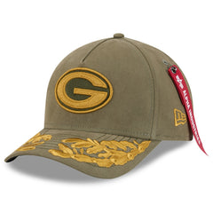 x Alpha Industries A-Frame 9FORTY Adjustable Hat - Green Bay Packers