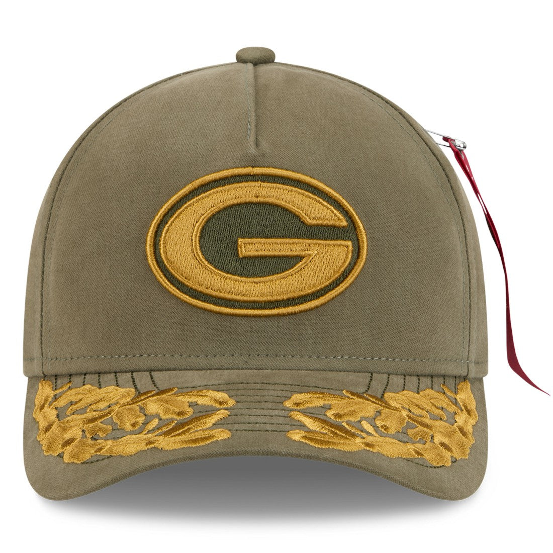 x Alpha Industries A-Frame 9FORTY Adjustable Hat - Green Bay Packers