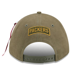 x Alpha Industries A-Frame 9FORTY Adjustable Hat - Green Bay Packers