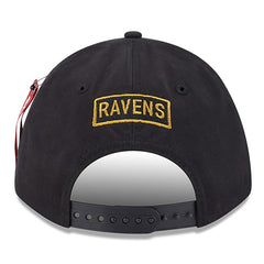 x Alpha Industries A-Frame 9FORTY Adjustable Hat - Baltimore Ravens