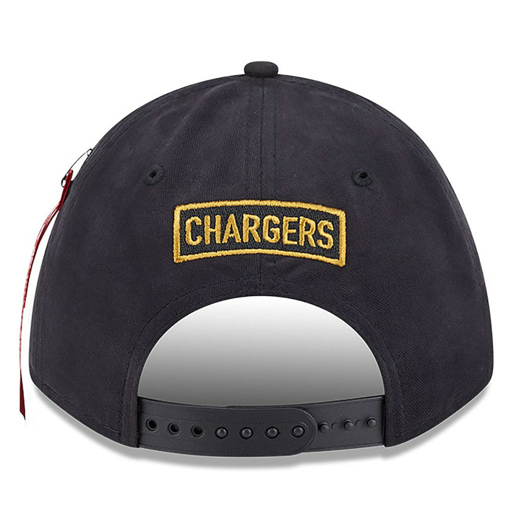 x Alpha Industries A-Frame 9FORTY Adjustable Hat - Los Angeles Chargers