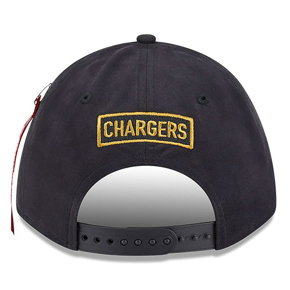 x Alpha Industries A-Frame 9FORTY Adjustable Hat - Los Angeles Chargers
