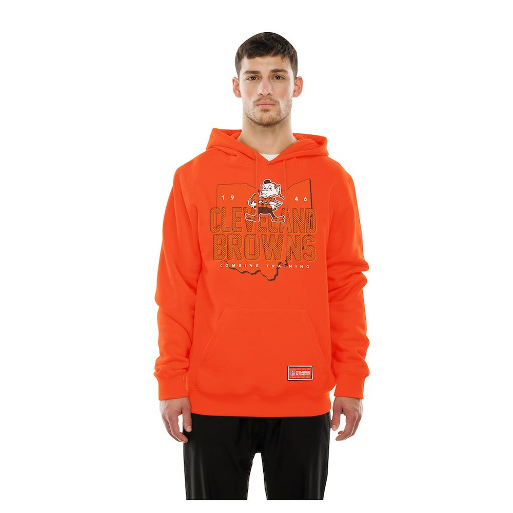 Combine Authentic Local State Throwback Hoodie - Cleveland Browns