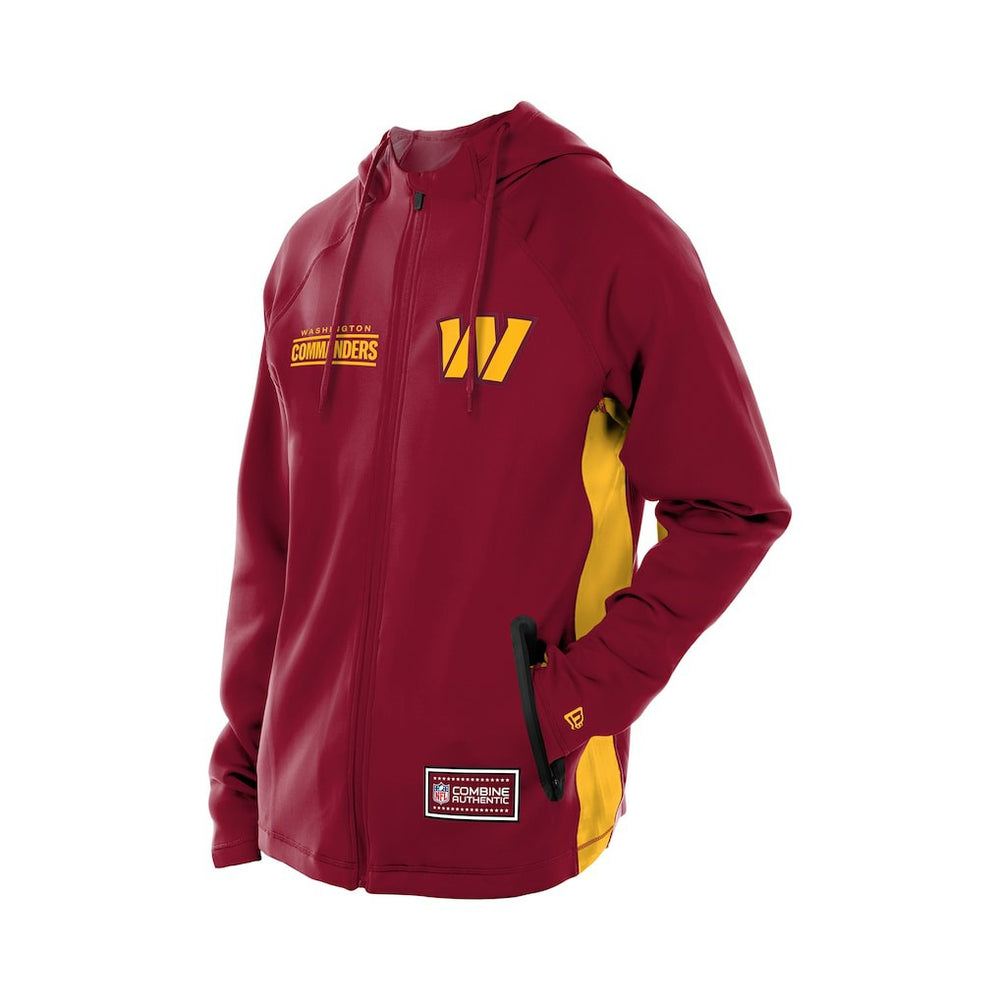Combine Authentic Raglan Scuba Full-Zip Hoodie - Washington Commanders