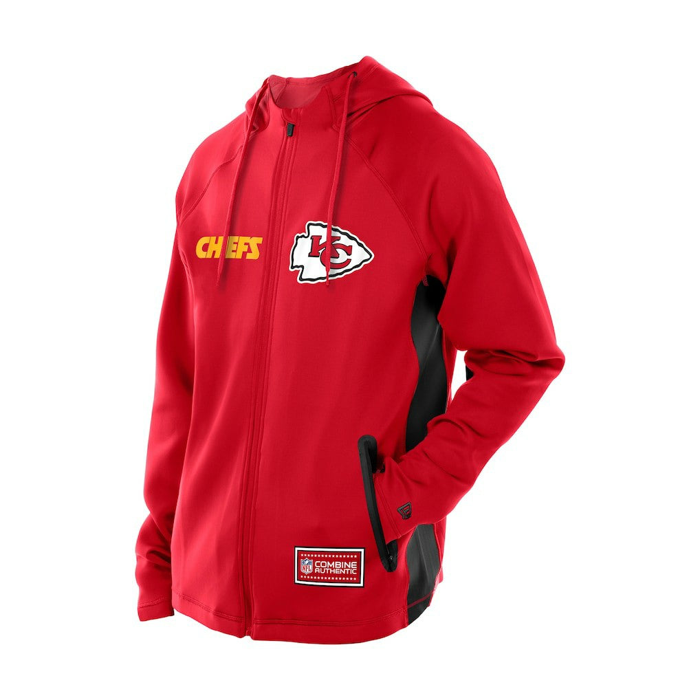 Combine Authentic Raglan Scuba Full-Zip Hoodie - Kansas City Chiefs