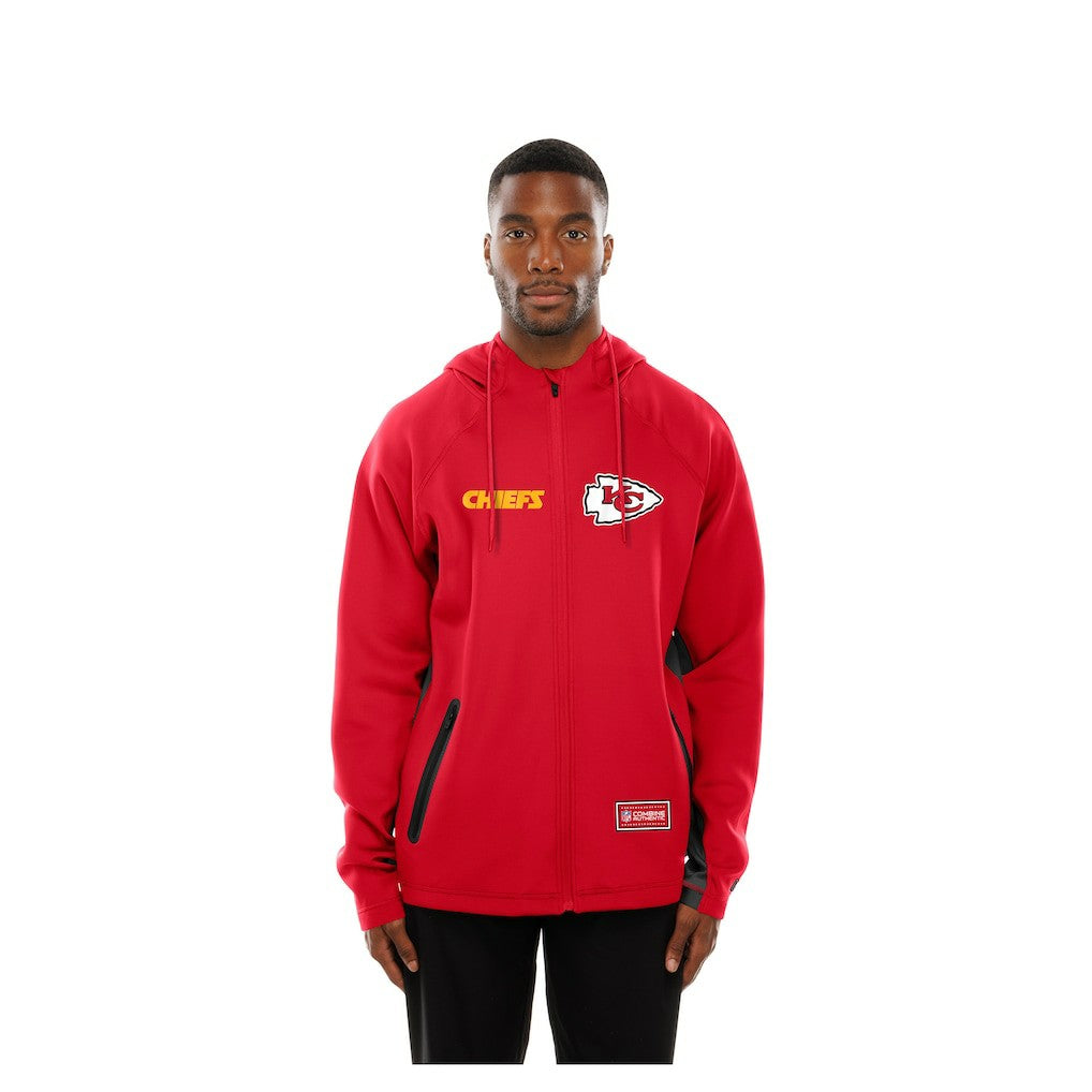 Combine Authentic Raglan Scuba Full-Zip Hoodie - Kansas City Chiefs