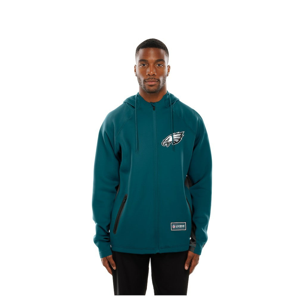 Combine Authentic Raglan Scuba Full-Zip Hoodie - Philadelphia Eagles