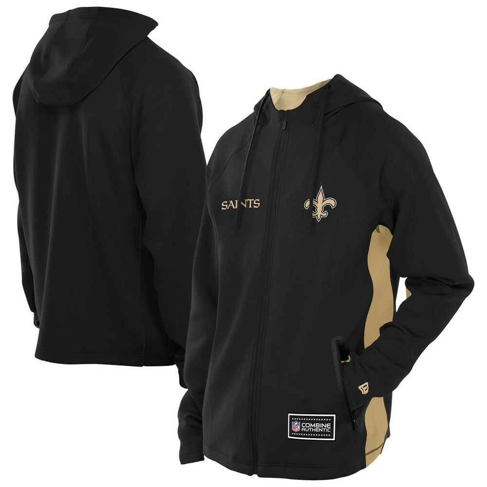 Combine Authentic Raglan Scuba Full-Zip Hoodie - New Orleans Saints