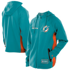 Combine Authentic Raglan Scuba Full-Zip Hoodie - Miami Dolphins