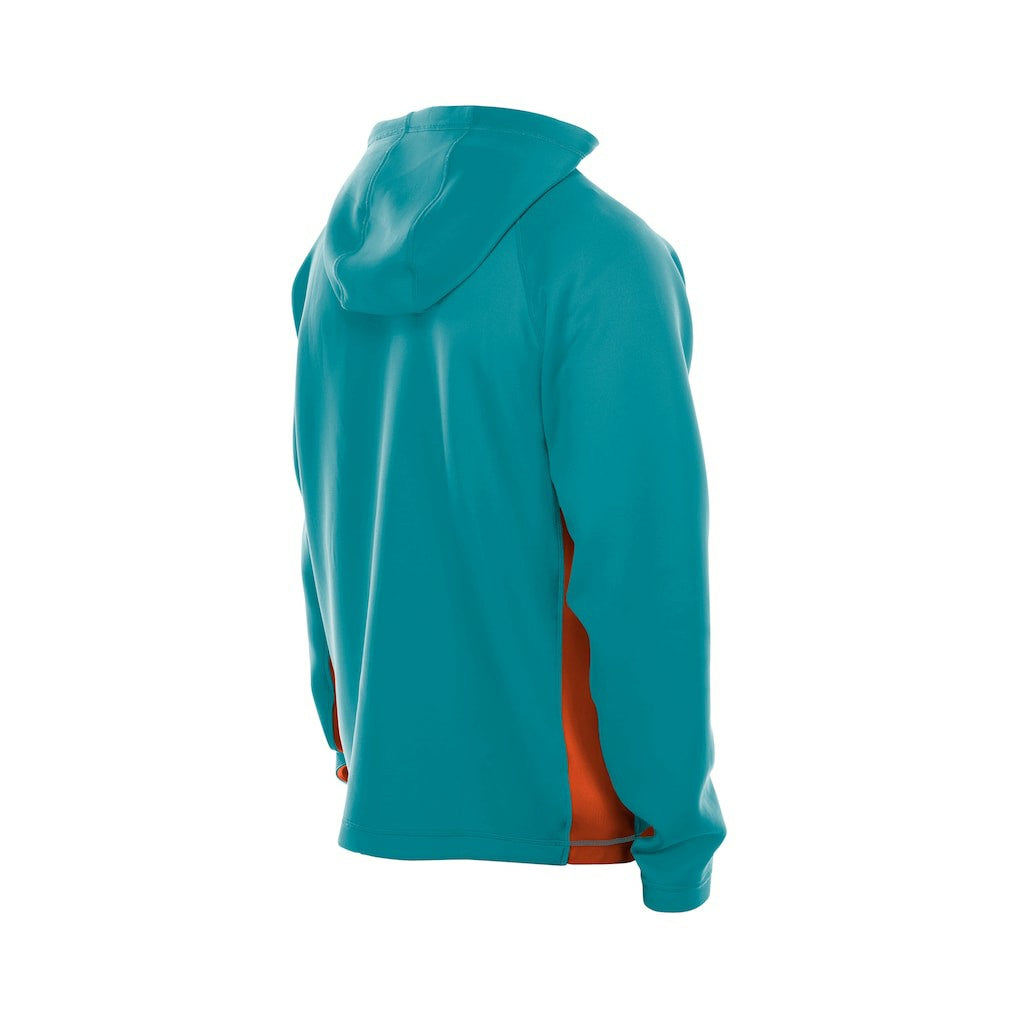 Combine Authentic Raglan Scuba Full-Zip Hoodie - Miami Dolphins