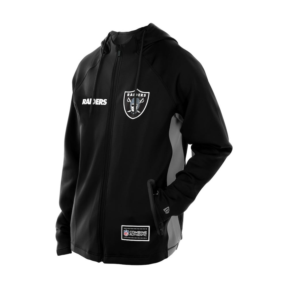Combine Authentic Raglan Scuba Full-Zip Hoodie - Las Vegas Raiders