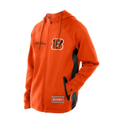 Combine Authentic Raglan Scuba Full-Zip Hoodie - Cincinnati Bengals