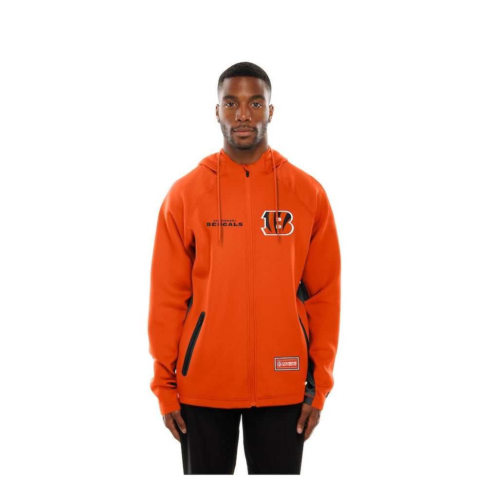 Combine Authentic Raglan Scuba Full-Zip Hoodie - Cincinnati Bengals