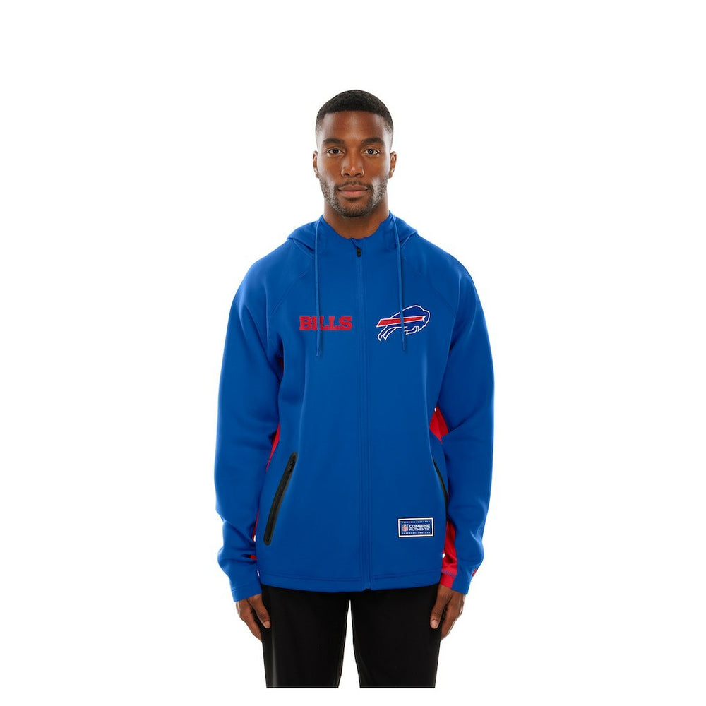 Combine Authentic Raglan Scuba Full-Zip Hoodie - Buffalo Bills