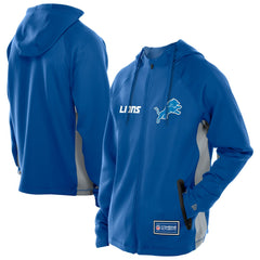 Combine Authentic Raglan Scuba Full-Zip Hoodie - Detroit Lions