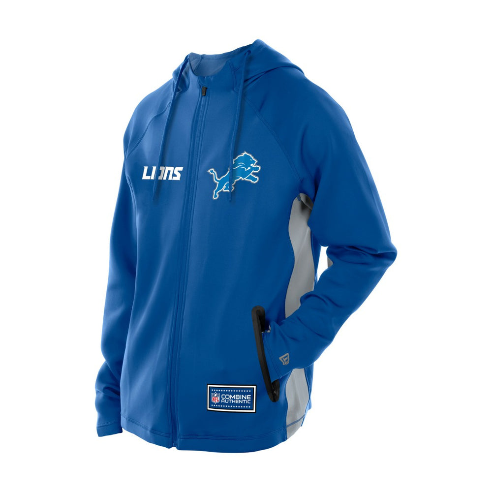 Combine Authentic Raglan Scuba Full-Zip Hoodie - Detroit Lions