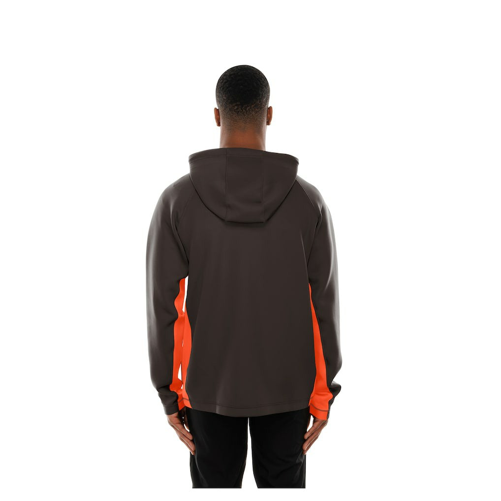 Combine Authentic Raglan Scuba Full-Zip Hoodie - Cleveland Browns