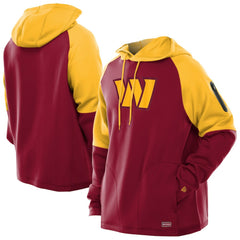 Combine Authentic Color Block Raglan Pullover Hoodie - Washington Commanders