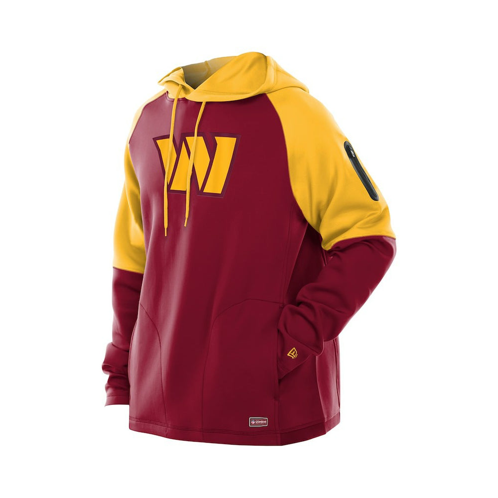 Combine Authentic Color Block Raglan Pullover Hoodie - Washington Commanders