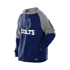 Combine Authentic Color Block Raglan Pullover Hoodie - Indianapolis Colts