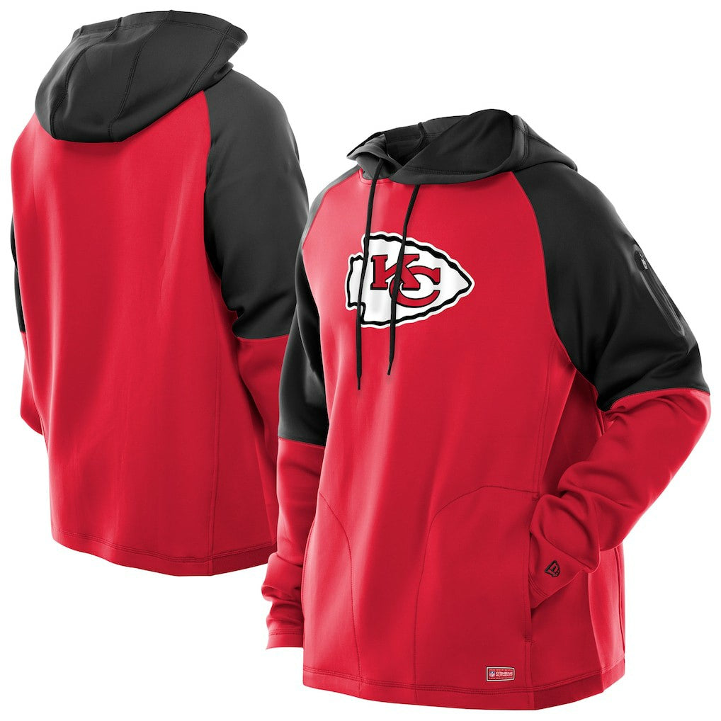 Combine Authentic Color Block Raglan Pullover Hoodie - Kansas City Chiefs