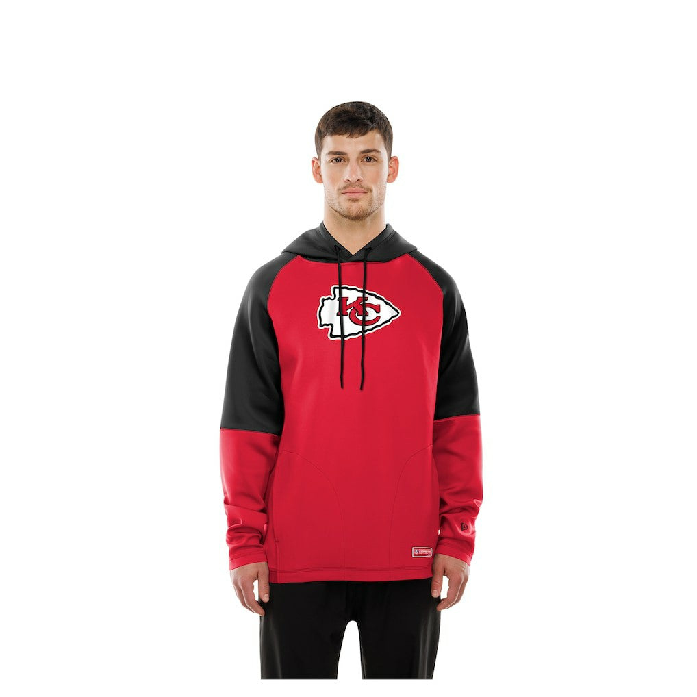 Combine Authentic Color Block Raglan Pullover Hoodie - Kansas City Chiefs