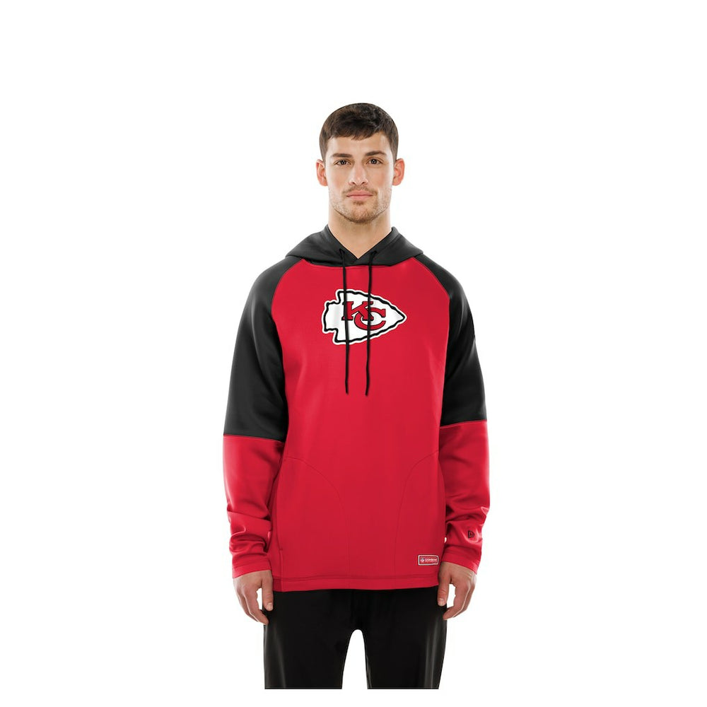 Combine Authentic Color Block Raglan Pullover Hoodie - Kansas City Chiefs