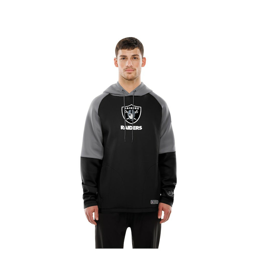 Combine Authentic Color Block Raglan Pullover Hoodie - Las Vegas Raiders