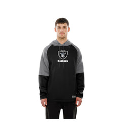 Combine Authentic Color Block Raglan Pullover Hoodie - Las Vegas Raiders