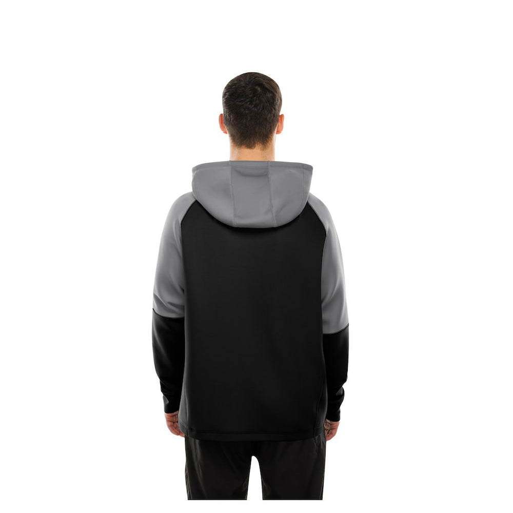 Combine Authentic Color Block Raglan Pullover Hoodie - Las Vegas Raiders