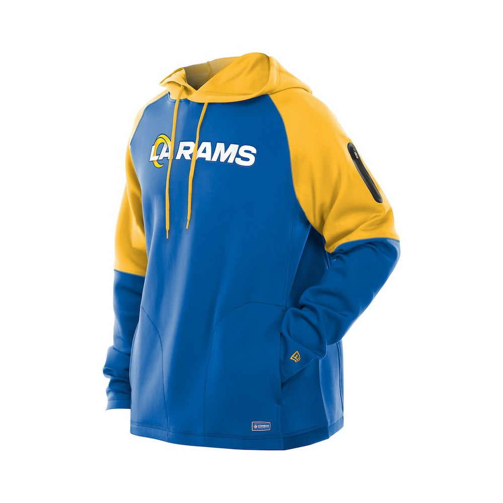 Combine Authentic Color Block Raglan Pullover Hoodie - Los Angeles Rams
