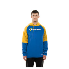 Combine Authentic Color Block Raglan Pullover Hoodie - Los Angeles Rams