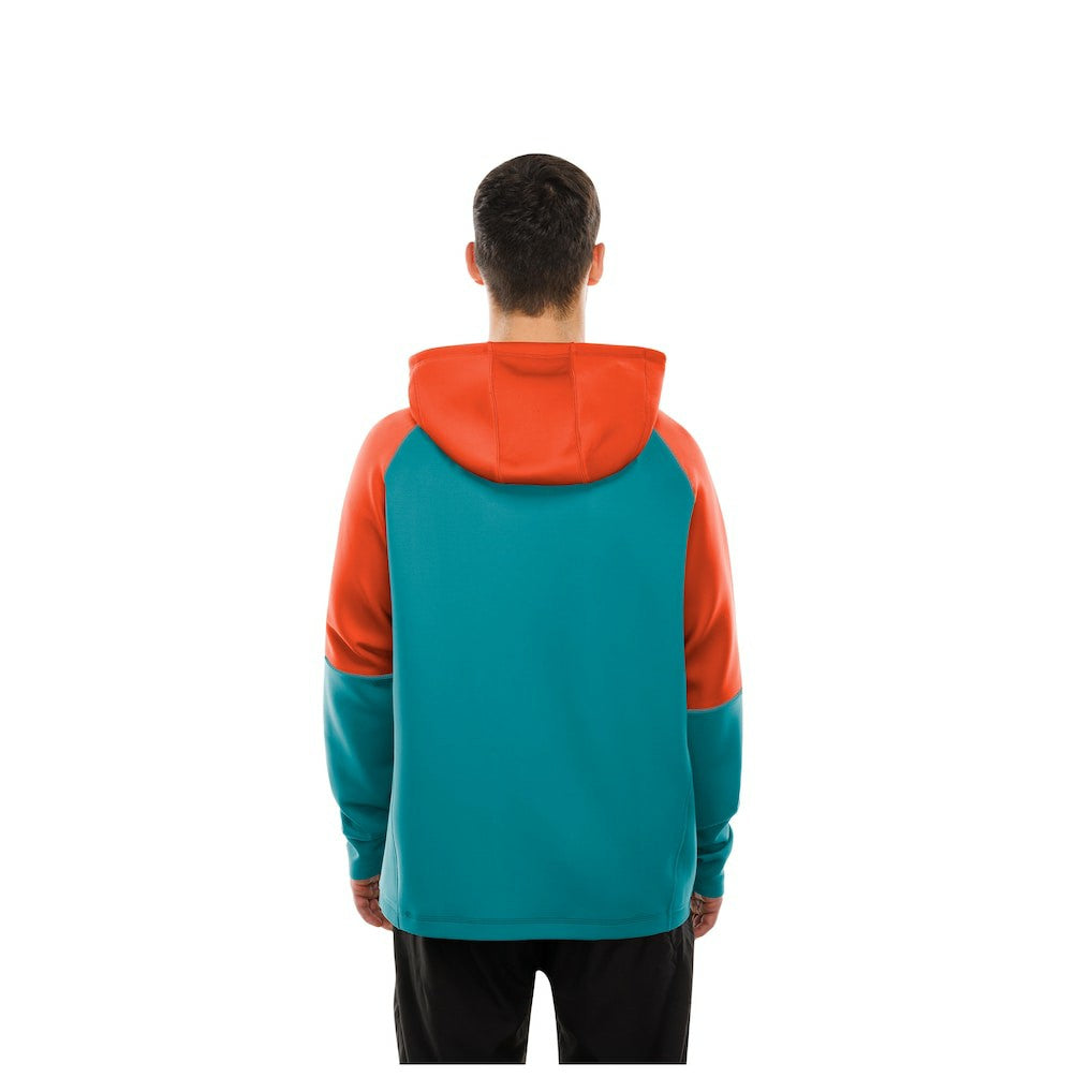 Combine Authentic Color Block Raglan Pullover Hoodie - Miami Dolphins