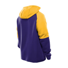 Combine Authentic Color Block Raglan Pullover Hoodie - Minnesota Vikings