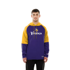 Combine Authentic Color Block Raglan Pullover Hoodie - Minnesota Vikings