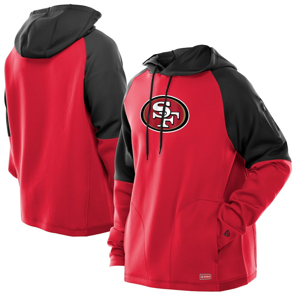 Combine Authentic Color Block Raglan Pullover Hoodie - San Francisco 49ers