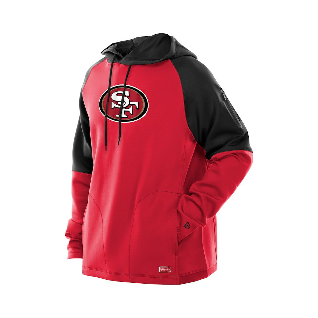 Combine Authentic Color Block Raglan Pullover Hoodie - San Francisco 49ers